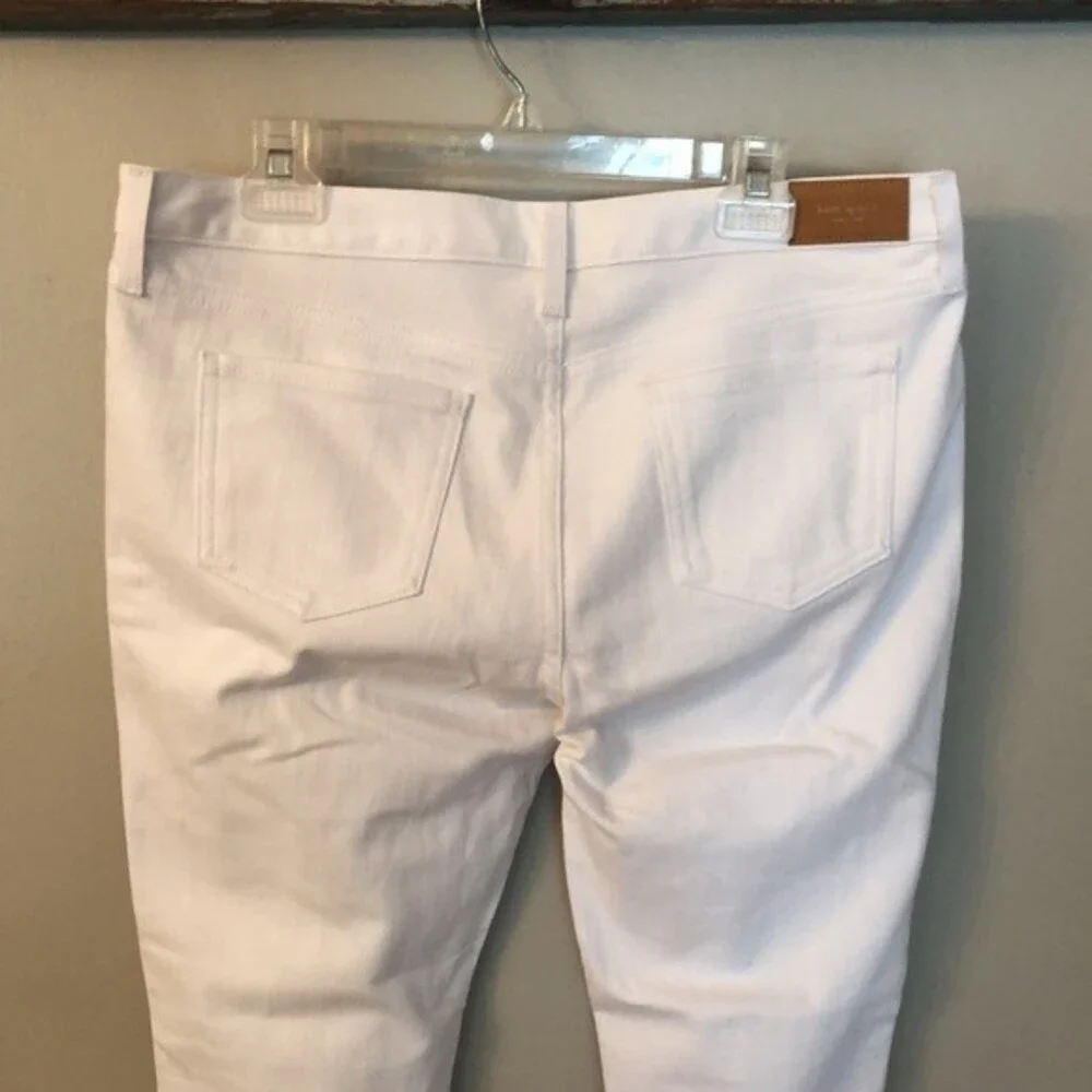 KATE SPADE SIZE 33 WHITE BROOME STREET DENIM JEAN